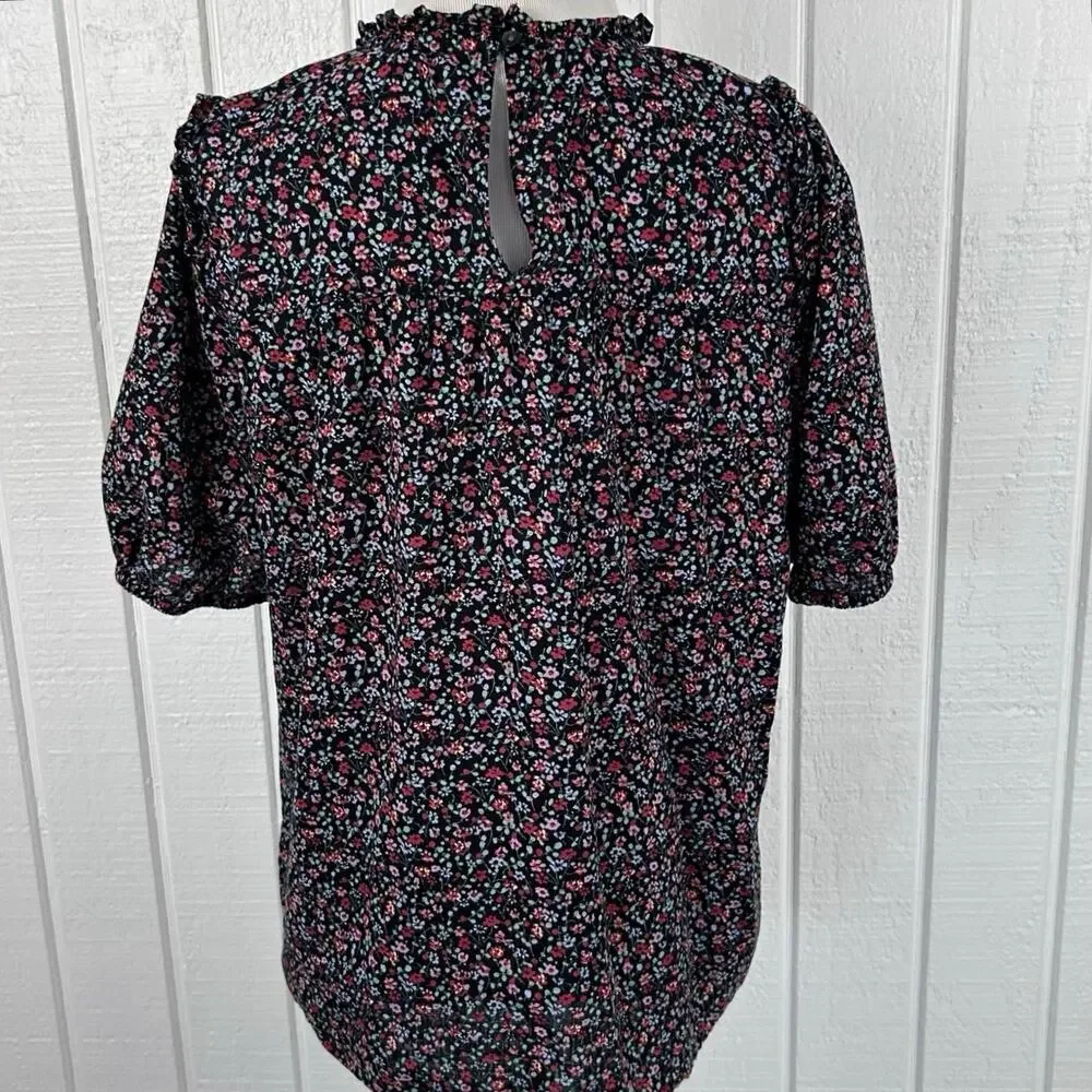 Madewell floral blouse